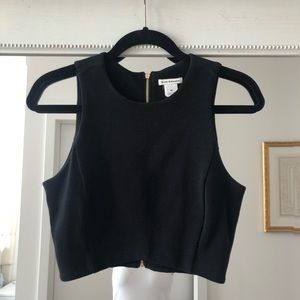 Club Monaco Crop Top in Black